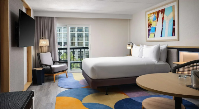 Двухместный люкс Presidential с балконом и oceanfront Hilton Garden Inn Cocoa Beach Oceanfront