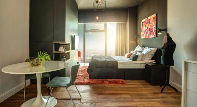 Люкс с видом на город 30th+ Floor Apartments in Sky Tower