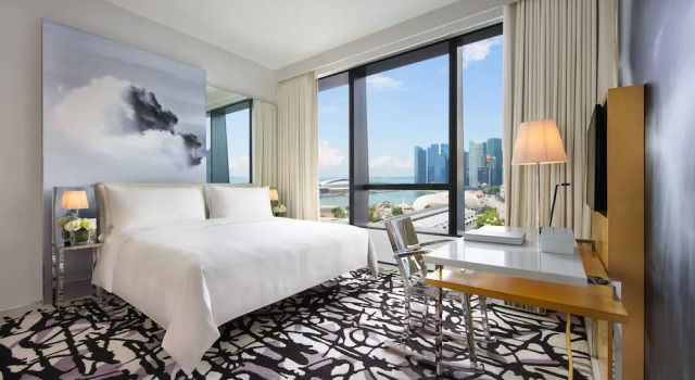 Двухместный номер Premier Marina Bay View JW Marriott Hotel Singapore South Beach