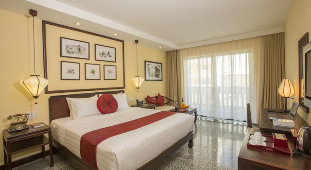 Двухместный номер Deluxe с балконом Hoi An Central Boutique Hotel & Spa