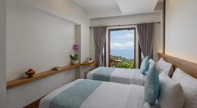 Двухместный номер Deluxe с балконом и с видом на сад Munduk Tentrem Resort