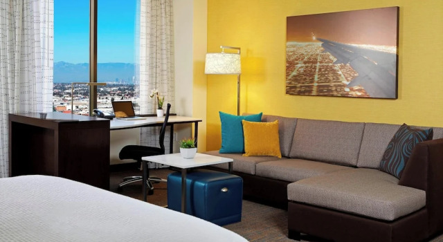 Двухместная студия Residence Inn by Marriott Los Angeles LAX/Century Boulevard