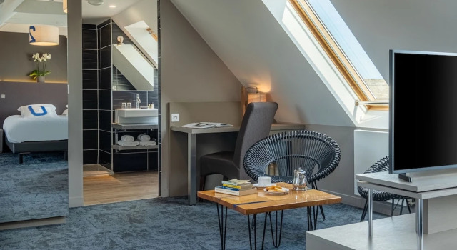 Двухместный номер Superior с балконом и с видом на море Hostellerie de la Pointe Saint-Mathieu - SPA & Restaurant