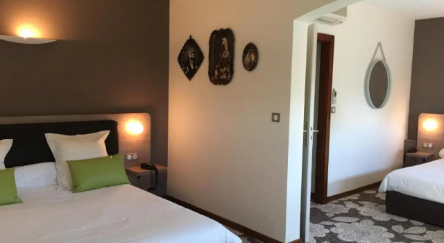 Четырёхместный номер Deluxe Hôtel Restaurant Vaillant proche Europapark