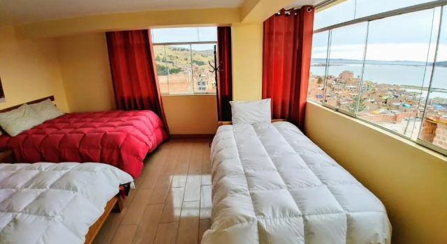 Standard Vierer Zimmer mit Seeblick Wisny Inn