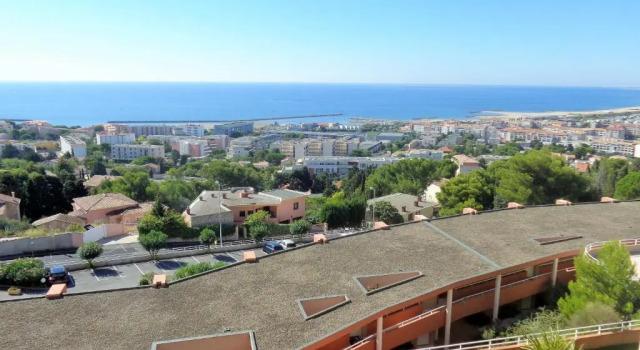 2 Chambres, Pkg, Large Terrasse, Piscine, Vue Panoramique Mer, Забронировать Апартаменты/квартира Сет Étang de Thau, рядом с Plage de la Vigie