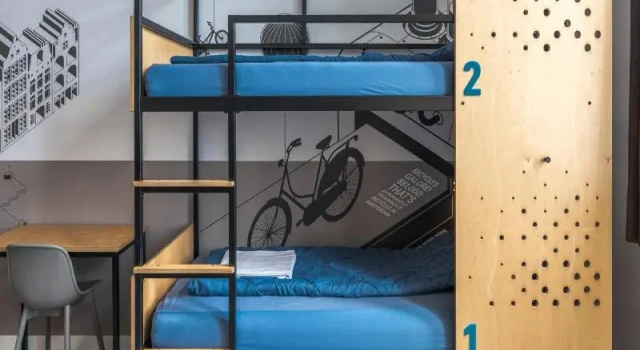 Кровать в общем номере (женский номер) Stayokay Hostel Amsterdam Oost