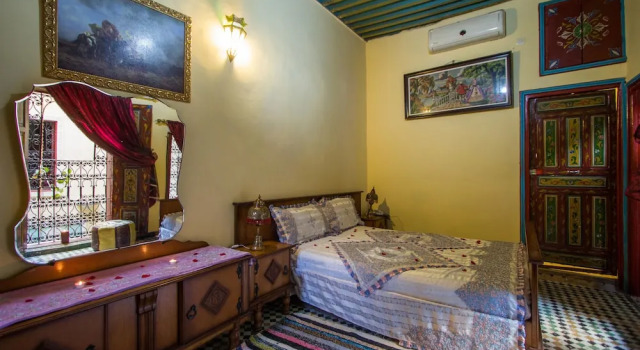 1 slaapkamer Luxe Suite uitgang op de binnenplaats Riad La Source Bleue