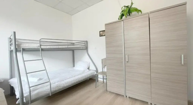 Кровать в общем номере Hostel Keja
