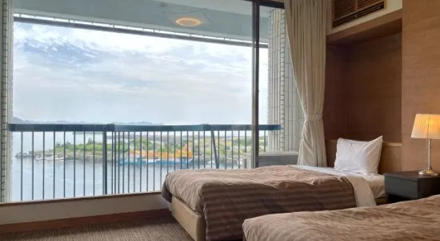 Номер Superior с красивым видом из окна Uomisaki Hotel