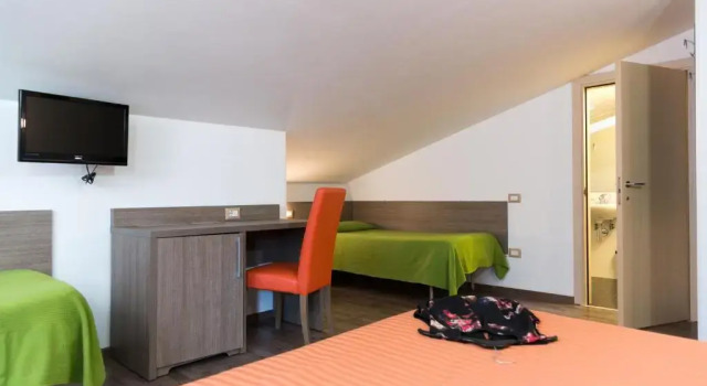 Четырёхместный номер Economy Мансарда Hotel Miramare