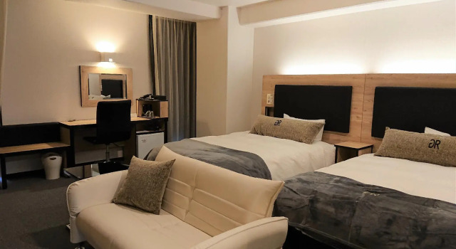 Двухместный номер Premium Green Rich Hotel Kurume Natural Hot Spring Arimamutsumonnoyu