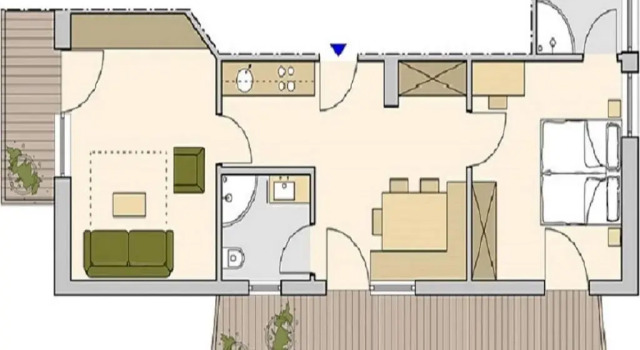Апартаменты c 1 комнатой Holiday Residence Mesenhaus