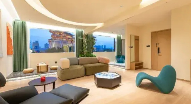 Люкс Deluxe Luoyang Mitang View B&B (Yingtianmen Mingtang Paradise Scenic Area Store