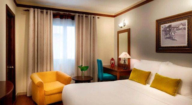 Двухместный номер Deluxe с красивым видом из окна M Village Hotel Premier Thi Sách, a brand of Modern Village Lifestyle