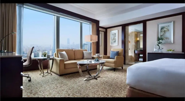 Номер Deluxe с видом на парк Marriott Shanghai Changfeng Park