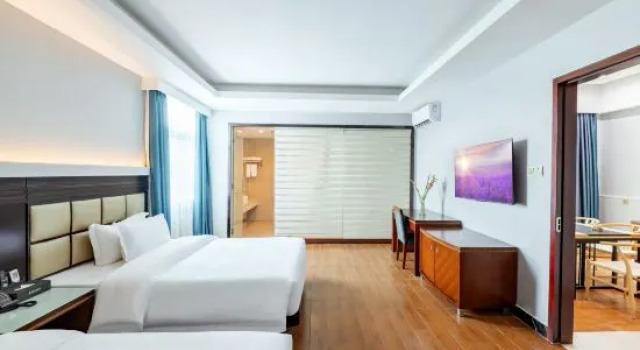 Dyrektorski suite i balkonem i z widokiem na miasto Boqi Premium Hotel (Shenzhen Bao'an Songgang Branch)