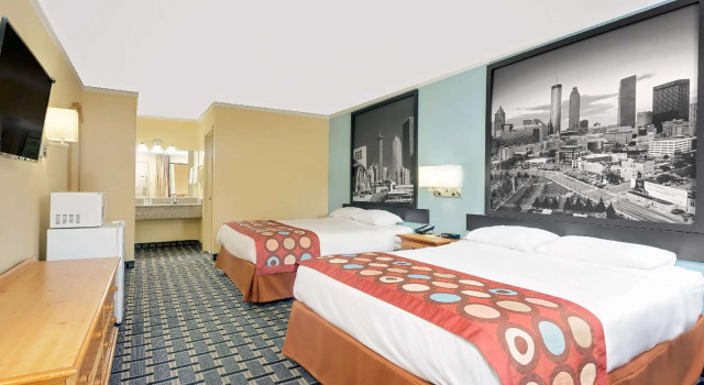 Standard- firedobbelt værelse Super 8 by Wyndham Cartersville