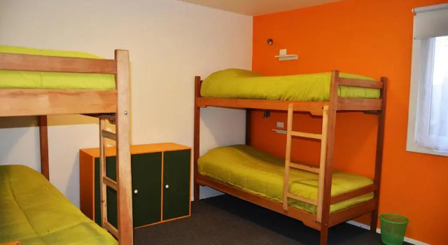 Кровать в общем номере El Patagónico Hostel