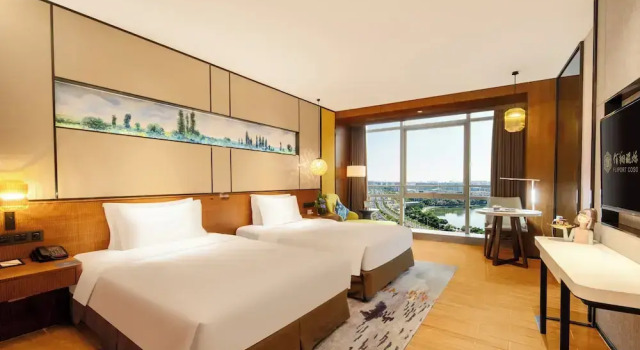 Двухместный номер Luxury с видом на озеро Xiamen Gaoqi Airport Fliport Coso Hotel