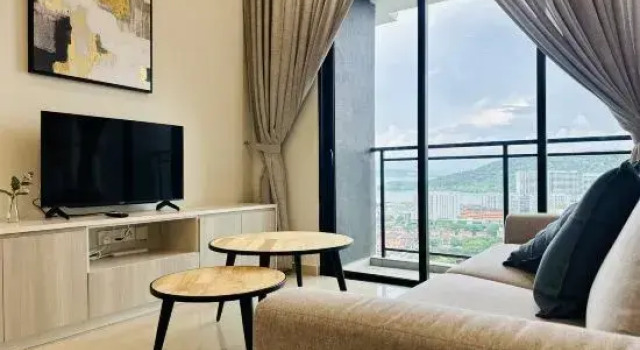 Люкс Relax Familystay (Iconic Regency Service Residences Penang)3BR-9pax