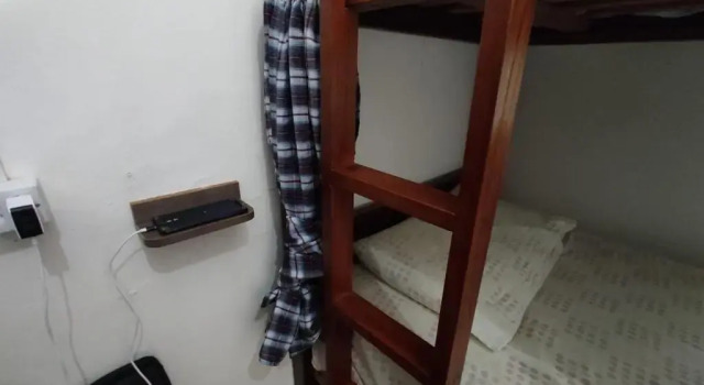 Кровать в общем номере Hostel e Cachaçaria da Cris