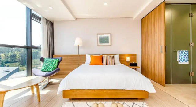 Двухместный номер Deluxe с видом на море Jeju Bom stay & Art Gallery
