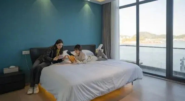 Люкс с 2 комнатами с красивым видом из окна Xiangshan Yiqu Yuguang Homestay