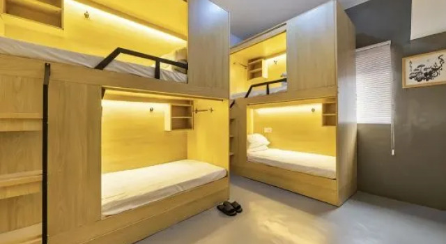 Кровать в общем номере (мужской номер) Harbin Xingsu Youth Hostel