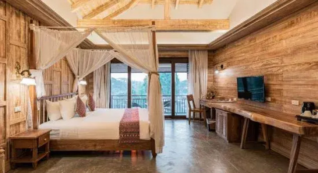 Двухместный номер Deluxe с видом на бассейн Nampiangdin Boutique Hotel