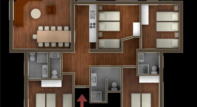 Апартаменты с 4 комнатами Appartement Alpin