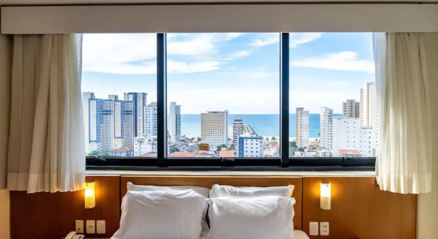 Люкс с частичным видом на море Hotel Praia Centro