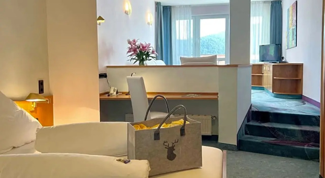 Номер Deluxe Hotel Am Hirschhorn - Wellness - Spa - and more