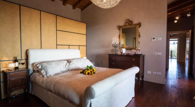Люкс с балконом и с видом на озеро Quercia Belvedere Relais
