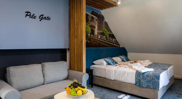 Студия с видом на море Apartments and Rooms Villa Naida
