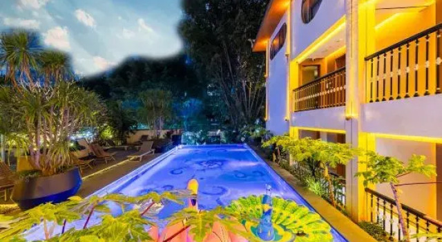 T12 Fuju Leisure Resort Hotel (Xingguang Night Market Branch, Jinghong Gaozhuang, Xishuangbanna), Prenota Resort Hotel a Yunnan con piscina, Piscina