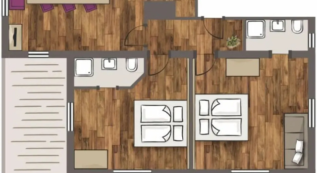 Апартаменты Comfort с 2 комнатами Appartements Thomas