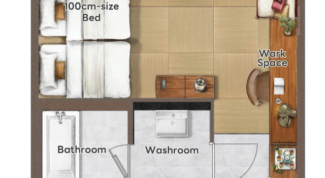 Номер Deluxe PROSTYLE RYOKAN Naha Kenchou Mae