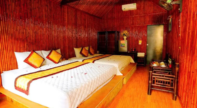 Семейное бунгало Deluxe с видом на сад Tam Coc Valley Bungalow