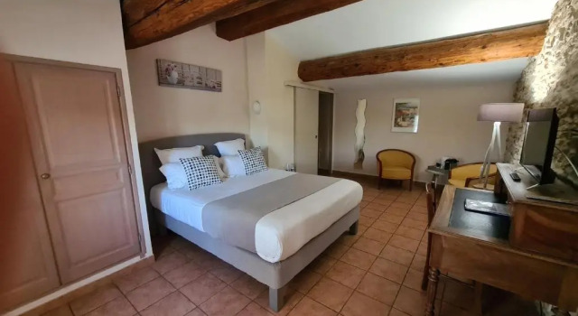 Lüks çift kişilik oda Logis Hotel La Bastide St Bach