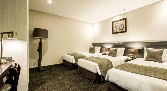 Трёхместный номер Inside - No Window Golden Seoul Hotel