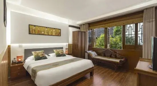 Семейный люкс Дуплекс с 2 комнатами Xitang Guiheyuan Courtyard Boutique Homestay