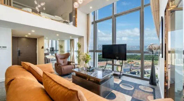 Люкс Grand Xiamen Yunhai · Yuxi Duplex Suite Apartment (Cross-Strait Financial Center)