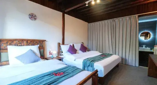 Семейный номер Standard с красивым видом из окна Lijiang Shuhe Romantic Time Boutique Homestay