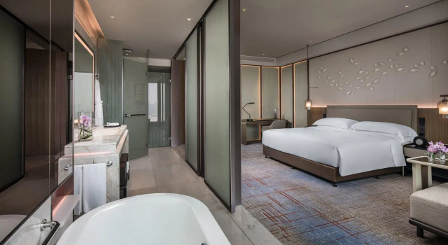 Premium dwuosobowy pokój z widokiem na miasto InterContinental Quanzhou by IHG