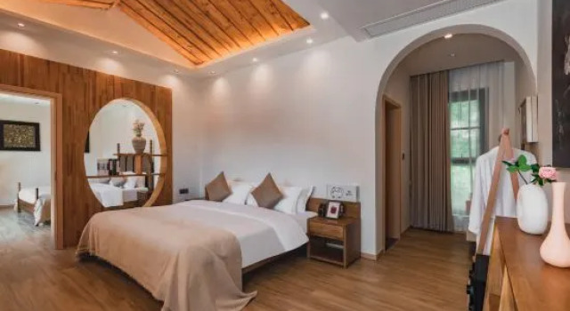 Семейный люкс с видом на горы MoonlitNooksMistyNicheMildNook home stay facility (qingcheng mountain scenic area stores)