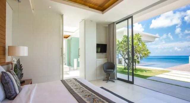 Вилла Luxury Villa Natha, world-class sea view, gym, massage room, cinema, full service with private dining, north Chaweng