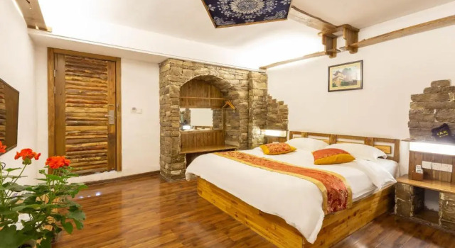 Двухместный номер с видом на горы Destination Youth Hostel-Walk 5 minutes to east entrance of national park,Coffee,Book tickets,Laundry service,Experienced tour guide service