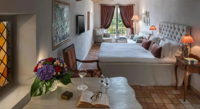 Двухместный номер Deluxe с балконом Château Le Cagnard
