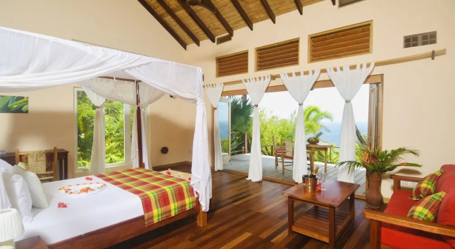 Villa Deluxe 1 camera da letto con balcone e con vista mare Tet Rouge Resort
